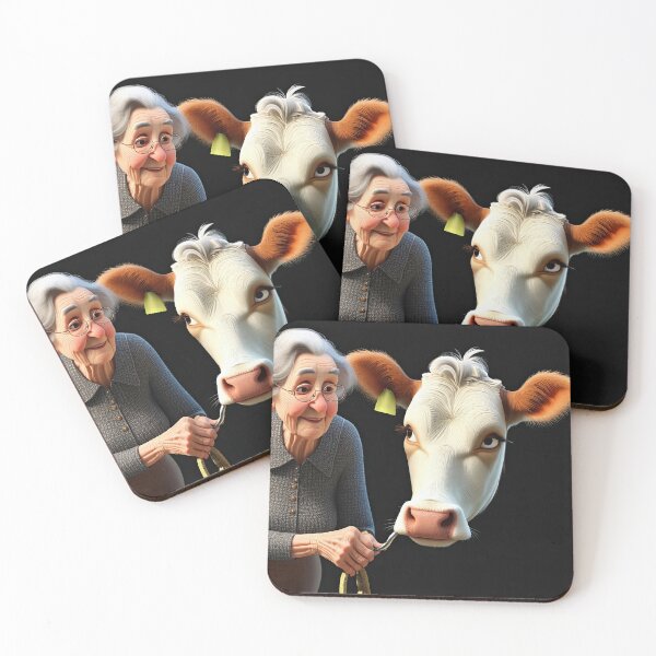 Item preview, Old Fart Milking a Cow designed and sold by Colin Bentham.