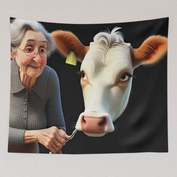 Item preview, Old Fart Milking a Cow designed and sold by Colin Bentham.