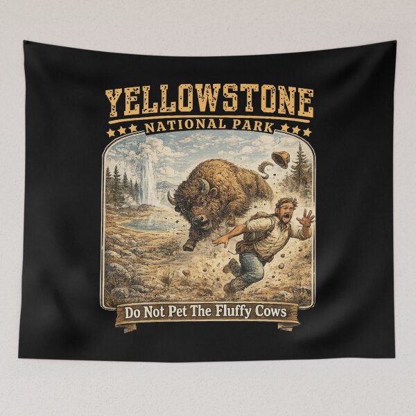 Item preview, Yellowstone National Park Bison Retro Vintage Shirt for Hikers & Wildlife Lovers designed and sold by Teetreasure2.