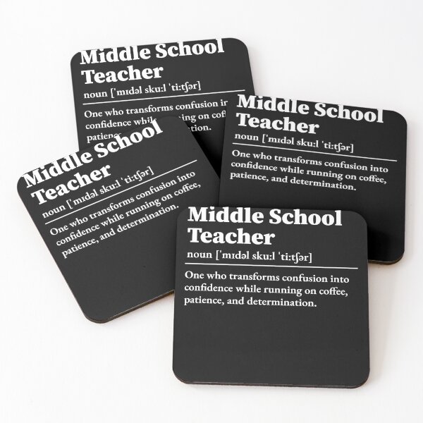 Item preview, Middle School Teacher Definition  designed and sold by LounisArt.