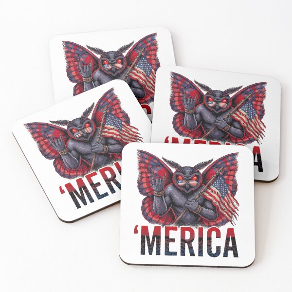 Item preview, 'Merica Mothman Patriotic Tee v7 designed and sold by DarylWelsh2024.