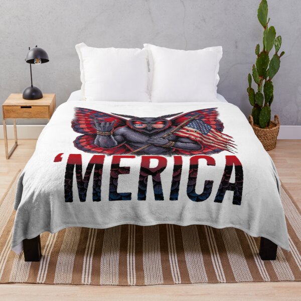 Item preview, 'Merica Mothman Patriotic Tee v7 designed and sold by DarylWelsh2024.