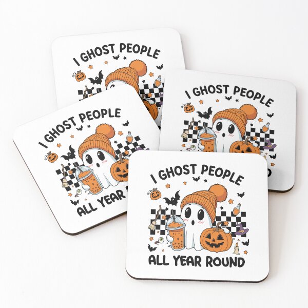 Item preview, I Ghost People All Year Round Funny Halloween Ghost designed and sold by Steele-Art.