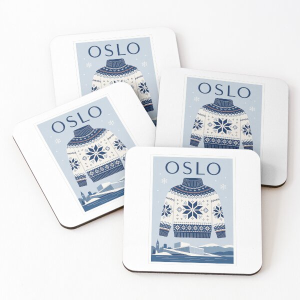 Item preview, Oslo Norwegian Sweater Travel Poster designed and sold by Beyond Destinations.