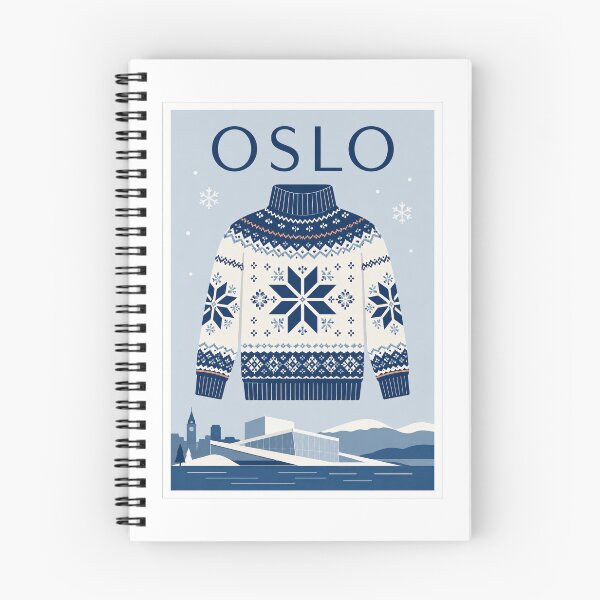 Item preview, Oslo Norwegian Sweater Travel Poster designed and sold by Beyond Destinations.
