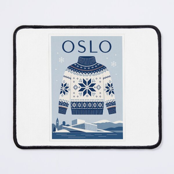Item preview, Oslo Norwegian Sweater Travel Poster designed and sold by Beyond Destinations.