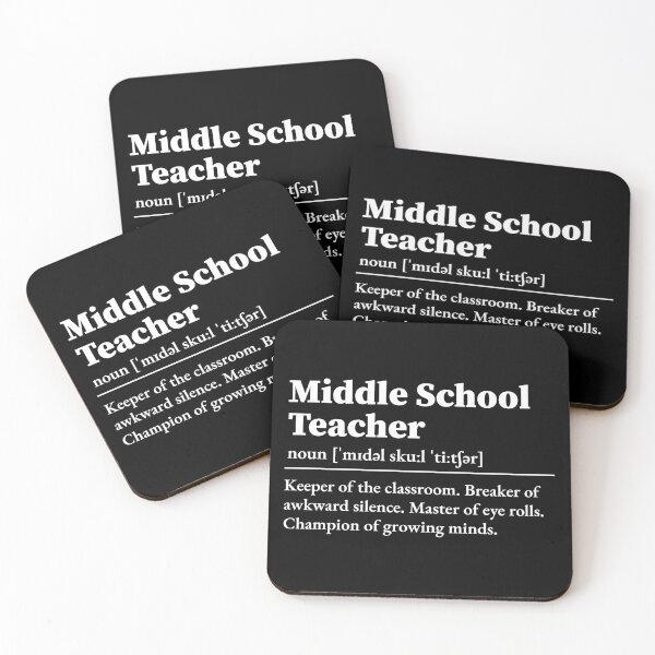 Item preview, Middle School Teacher Definition  designed and sold by LounisArt.
