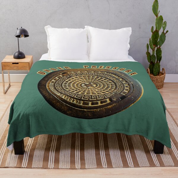 Item preview, Under Pressure Funny Metal Manhole Cover Urban Industrial T-Shirt designed and sold by JurateArt-DK.