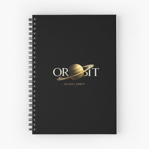 Item preview, Silent Orbit | Luxury Cosmic Typography designed and sold by rigelcreation.