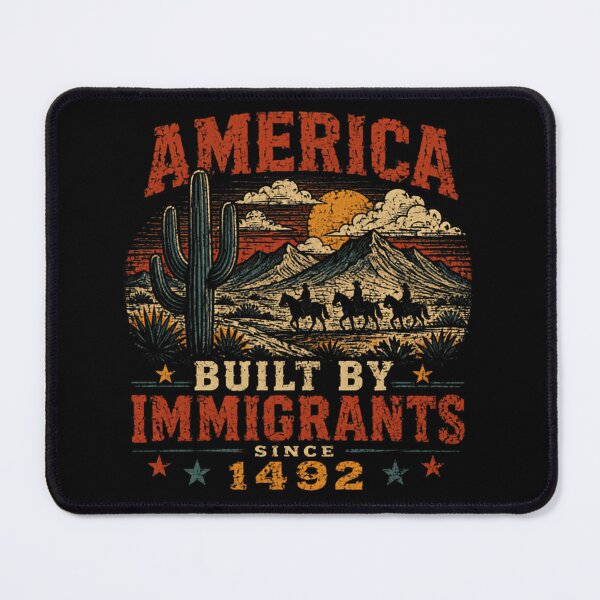 Item preview, America Built By Immigrants Since 1492 American History Heritage Patriot designed and sold by SkeletonsDanger.