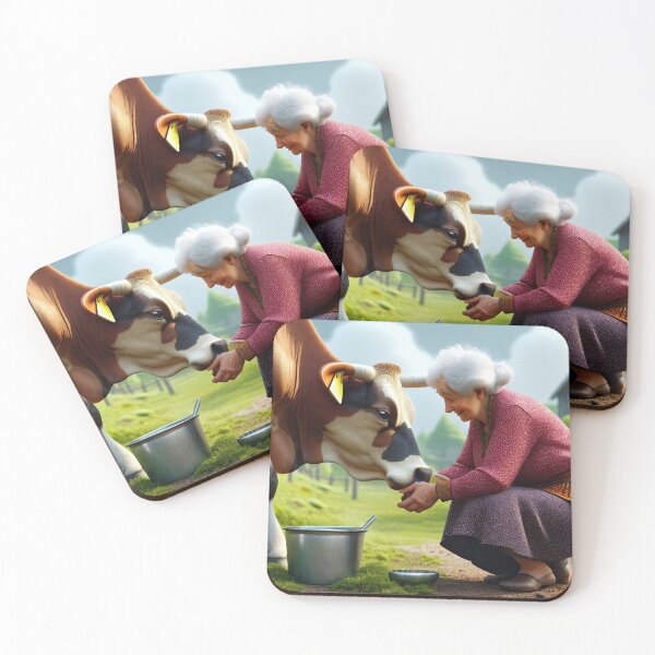 Item preview, Old Fart Milking a Cow designed and sold by Colin Bentham.