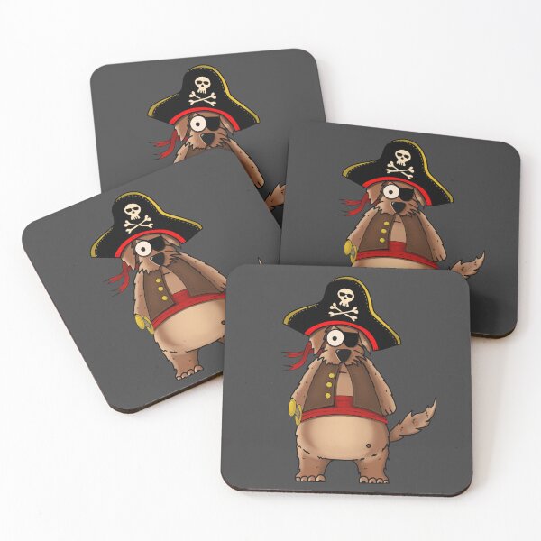 Item preview, Bam Bam the Scruffy Pirate Dog: Historical Whimsy Illustration designed and sold by Englandbear.