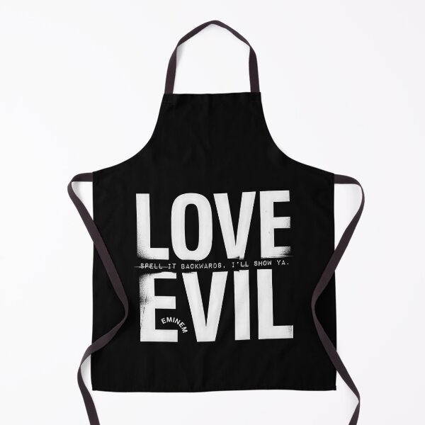 Item preview, Love Is Evil Spell It Backwards - Eminem Tonal White Type Quote designed and sold by Enea Kelo.