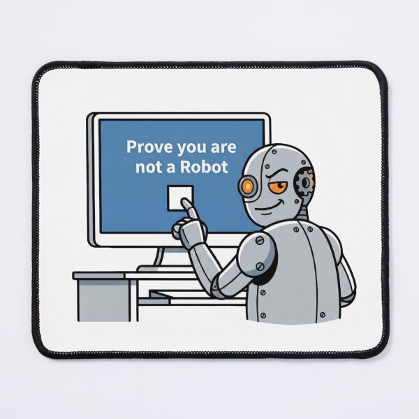Item preview, Prove You Are Not A Robot | Comic Illustration Style designed and sold by Skaldcraft.