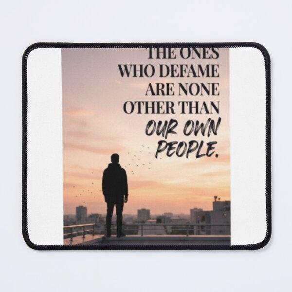 Item preview, "The Ones Who Defame" - Deep Betrayal Quote & Aesthetic Sunset Silhouette designed and sold by Trendykunnu.