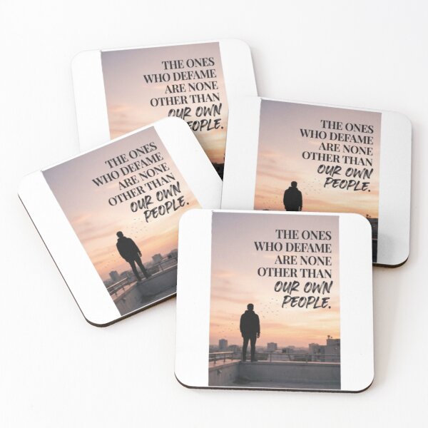 Item preview, "The Ones Who Defame" - Deep Betrayal Quote & Aesthetic Sunset Silhouette designed and sold by Trendykunnu.