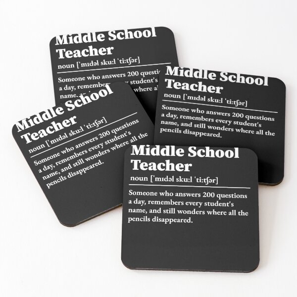 Item preview, Middle School Teacher Definition  designed and sold by LounisArt.