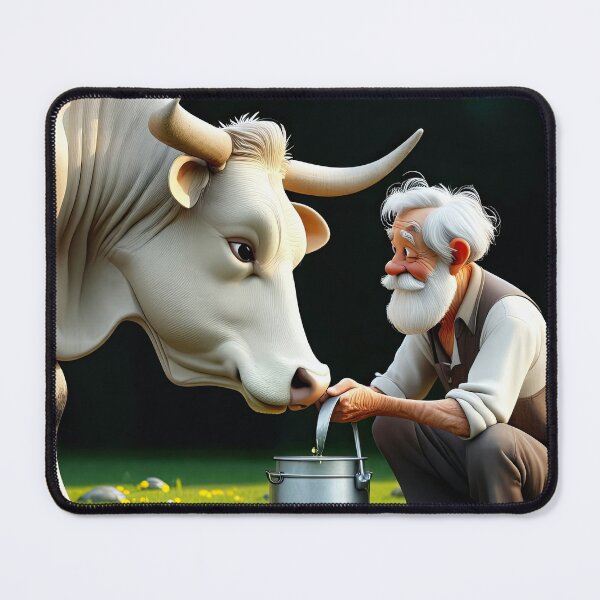 Item preview, Old Fart Milking a Cow designed and sold by Colin Bentham.