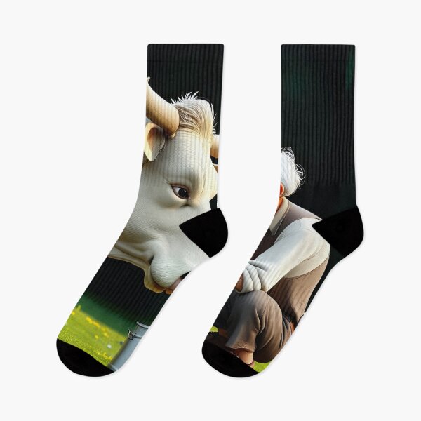 Item preview, Old Fart Milking a Cow designed and sold by Colin Bentham.