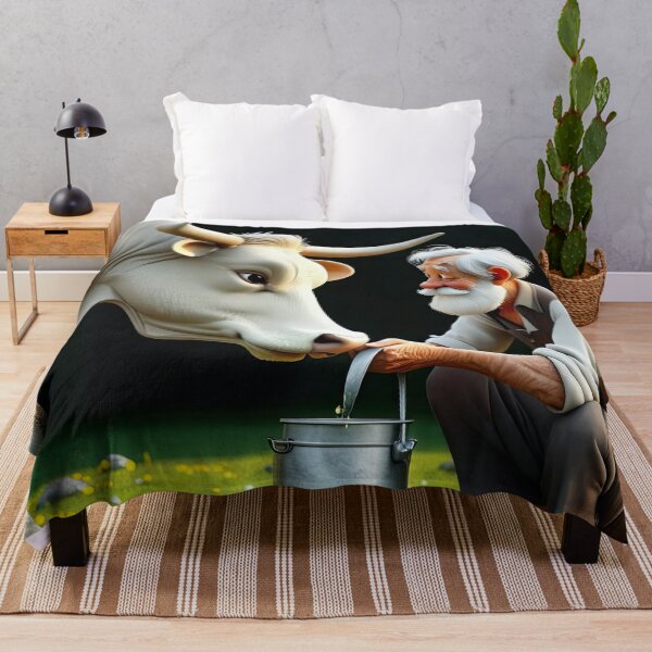 Item preview, Old Fart Milking a Cow designed and sold by Colin Bentham.