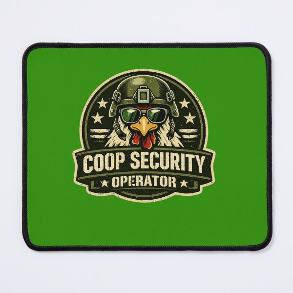 Item preview, Coop Security Operator – Tactical Chicken Military Badge designed and sold by Timeless Junction.
