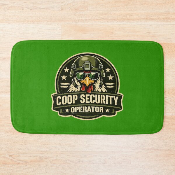 Item preview, Coop Security Operator – Tactical Chicken Military Badge designed and sold by Timeless Junction.
