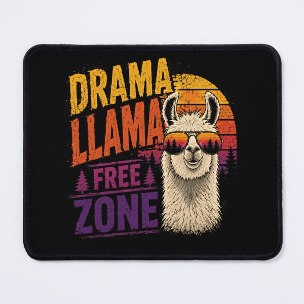 Item preview, Drama Llama Free Zone Llama Lover Funny No Drama Humor designed and sold by SkeletonsDanger.