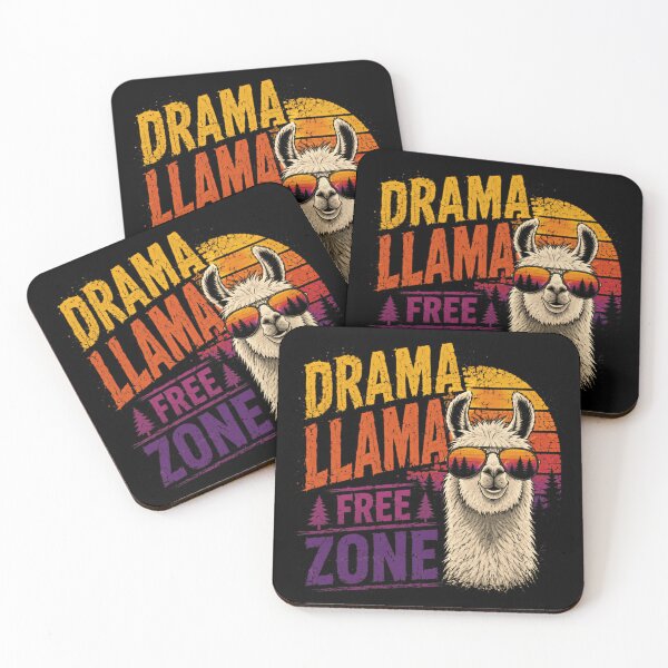Item preview, Drama Llama Free Zone Llama Lover Funny No Drama Humor designed and sold by SkeletonsDanger.