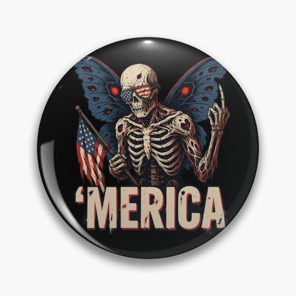 Item preview, 'Merica Mothman Patriotic Tee v8 designed and sold by DarylWelsh2024.