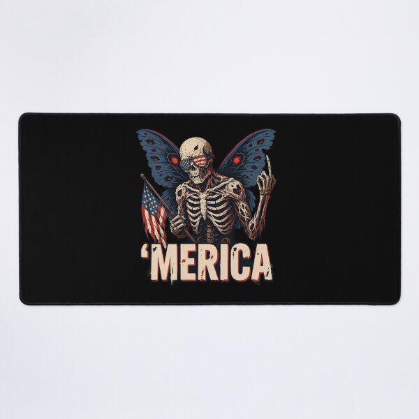 Item preview, 'Merica Mothman Patriotic Tee v8 designed and sold by DarylWelsh2024.