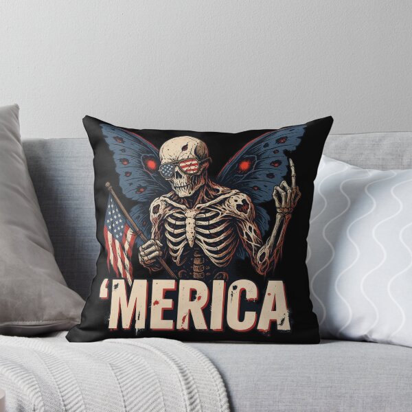 Item preview, 'Merica Mothman Patriotic Tee v8 designed and sold by DarylWelsh2024.