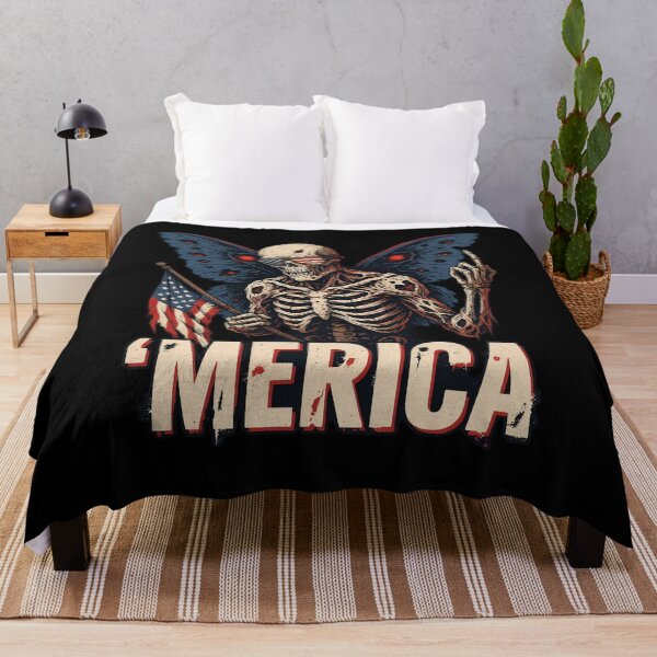 Item preview, 'Merica Mothman Patriotic Tee v8 designed and sold by DarylWelsh2024.