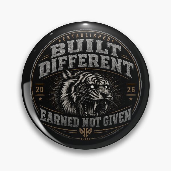 Item preview, Built Different — Earned Not Given Tiger designed and sold by NJRNL Apparel .