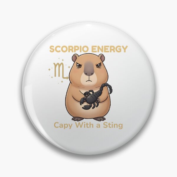 Item preview, Scorpio Energy - Capy With A Sting designed and sold by Mythical Enchantia.