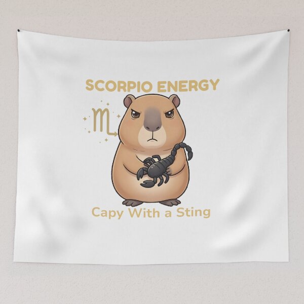 Item preview, Scorpio Energy - Capy With A Sting designed and sold by Mythical Enchantia.