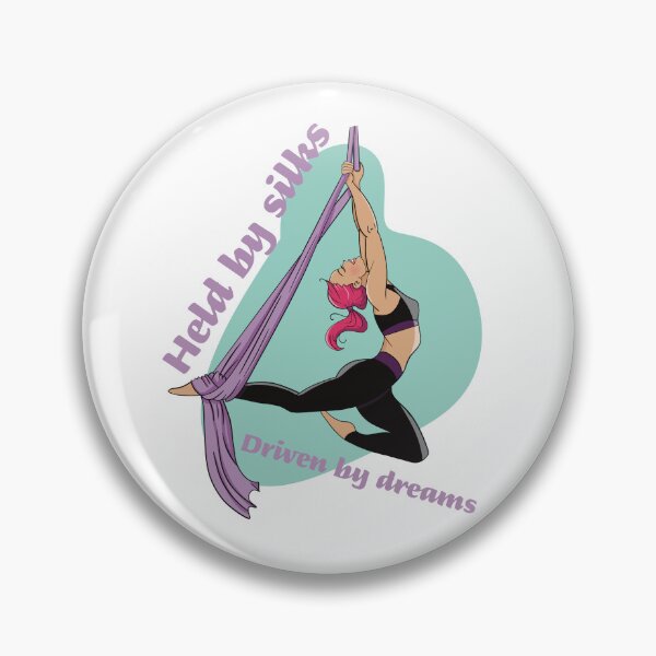 Item preview, Aerial Silk – Held by Silks, Driven by Dreams designed and sold by Becky-Poppins.