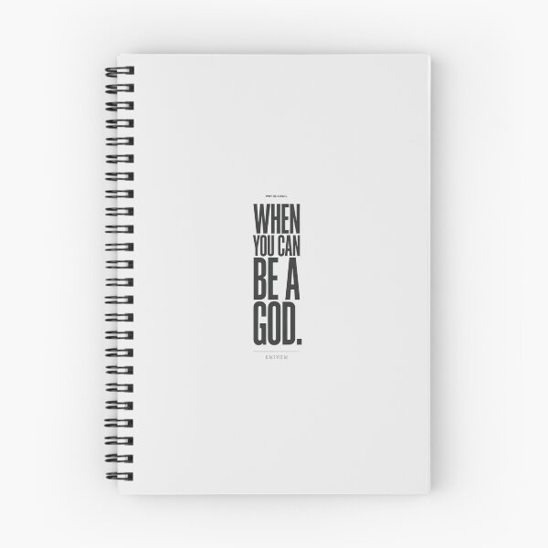 Item preview, Why Be A King When You Can Be A God - Eminem Swiss Minimalist Quote designed and sold by Enea Kelo.