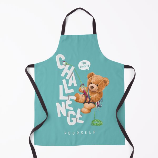 Item preview, Challenge Yourself No Limits | Motivational Teddy Bear Climbing Design designed and sold by RajDeals.