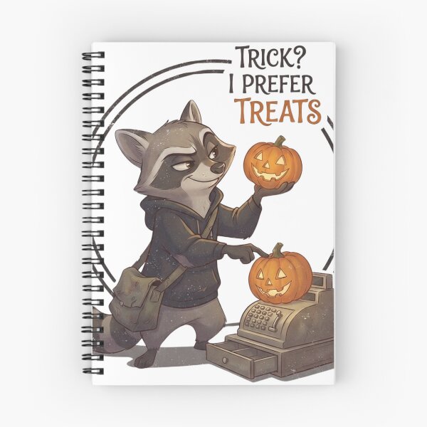 Item preview, Halloween Raccoon Trick I Prefer Treats designed and sold by sahbender.