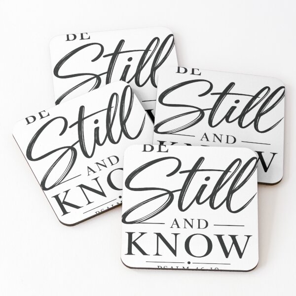 Item preview, Be Still and Know – Psalm 46:10 | Minimal Christian Bible Verse Typography designed and sold by Leefs.