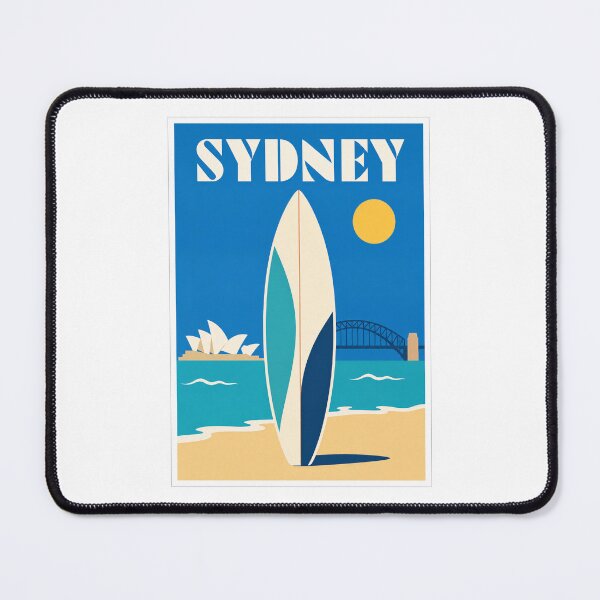 Item preview, Sydney Surfboard Coastal Travel Poster designed and sold by Beyond Destinations.