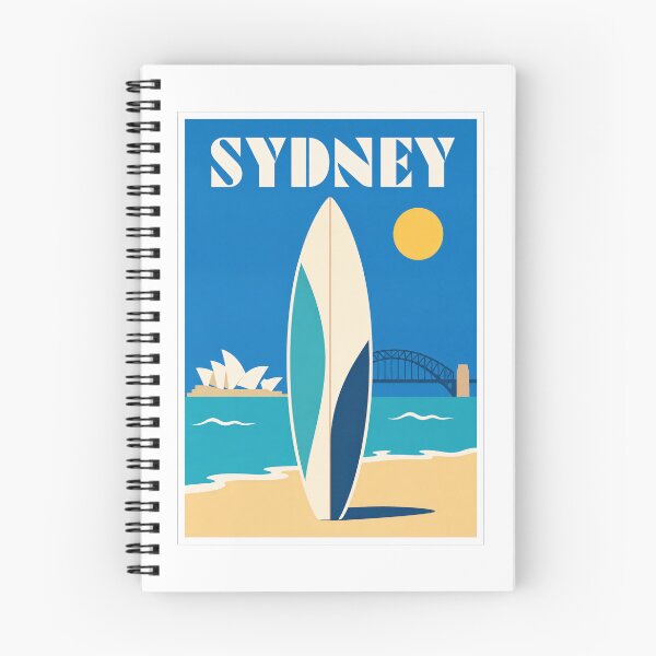 Item preview, Sydney Surfboard Coastal Travel Poster designed and sold by Beyond Destinations.