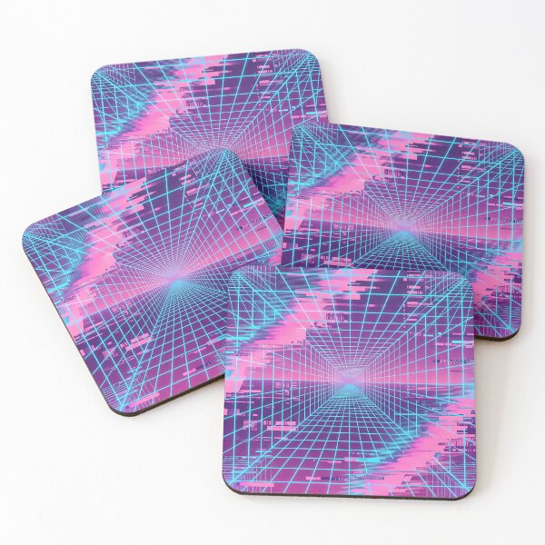 Item preview, Neon Grid Tunnel Dream designed and sold by Based Originals.