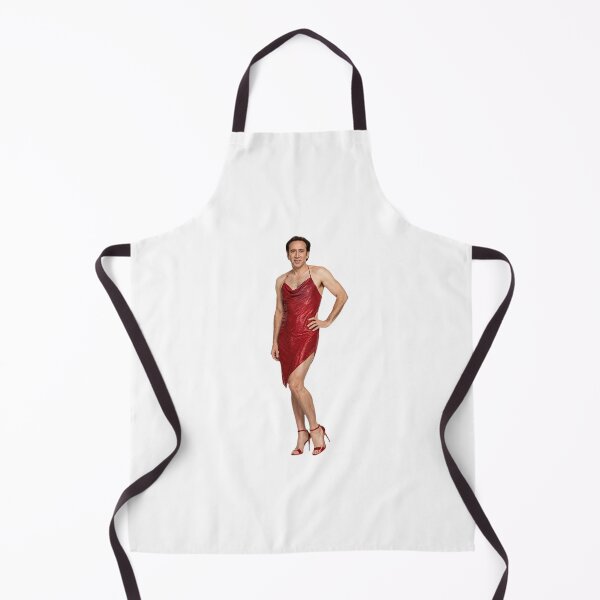 Item preview, Nicolas cage red cocktail dress Funny prank meme gift weird birthday designed and sold by CheeseBlueprint.