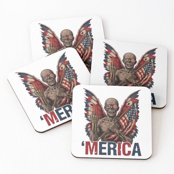 Item preview, 'Merica Mothman Patriotic Tee v9 designed and sold by DarylWelsh2024.