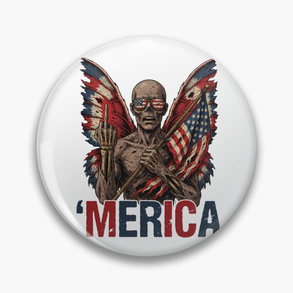 Item preview, 'Merica Mothman Patriotic Tee v9 designed and sold by DarylWelsh2024.