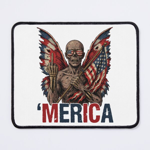Item preview, 'Merica Mothman Patriotic Tee v9 designed and sold by DarylWelsh2024.