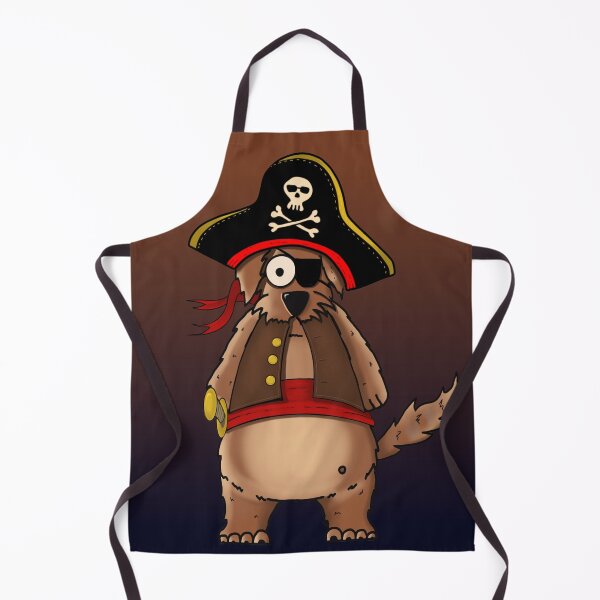 Item preview, Cute Pirate Dog Ocean Sunset Halloween Art designed and sold by Englandbear.