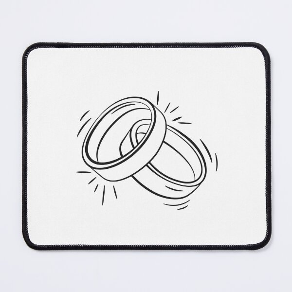 Item preview, Wedding Rings, Minimalist Marriage Bands with sparkle accent, wedding, bridal, jewelry, greeting designed and sold by CHERRY--SHOP.
