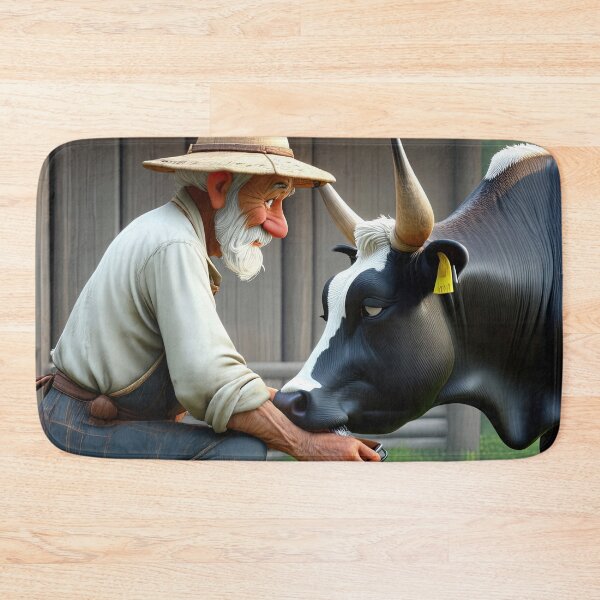 Item preview, Old Fart Milking a Cow designed and sold by Colin Bentham.